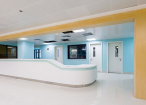 医院服务台挂墙板